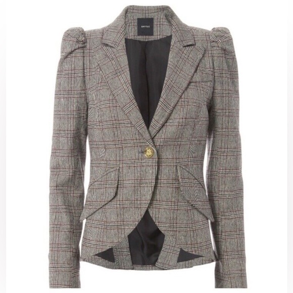Smythe Jackets & Blazers - SMYTHE Glen Plaid Check Blazer Jacket
